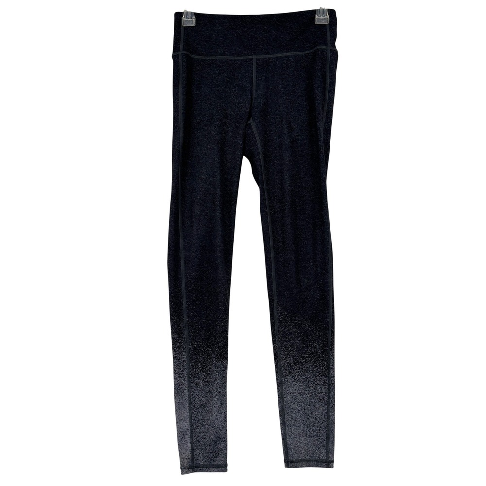 Athleta Leggings Size S Charcoal Gray Ombre Space Dye High Rise Athletic